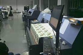 vải xước 65 35 in nhiệt